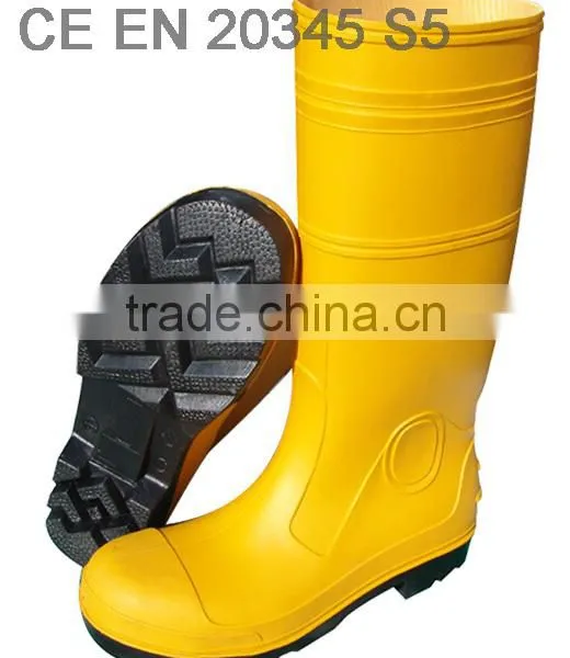 Steel Toe Wellington Rain Gum Boot