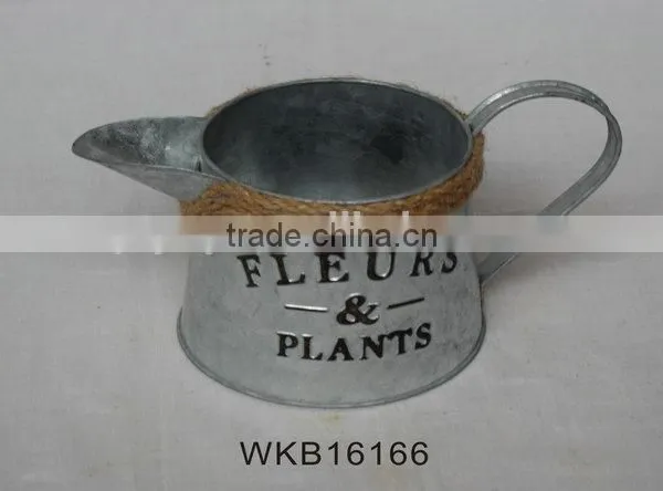 Rustic Vintage Style Handmade Metal Garden Flower Pot Excellent Quality photo-4