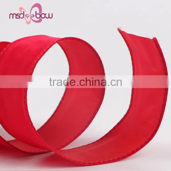 Decorative 32mm Red Jute Burlap Celebrate it Ribbon for Wedding Car photo-4