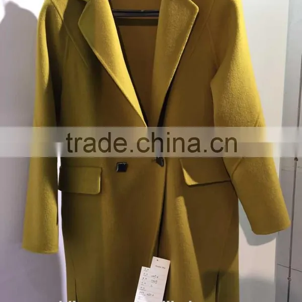 Ladies Handle Camel 100% Wool Coat for Sring and Fall photo-4