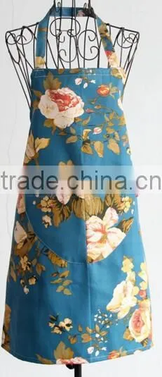 TC Wholesale Fabric Cotton Apron With Adjustable Collar Halter