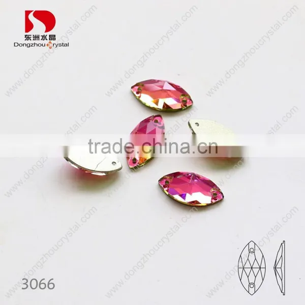 Top Quality Horse Eye Shape Flatback Sew on k5 Crystals,sewing Crystal Stone for Accessories