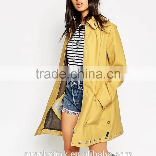 Outdoor Custom Women Waterproof Trench Coat Fashion Designs photo-2