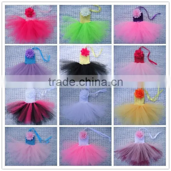 Ballet Tutus for Sale/ Crochet Top Tutus With Flower/girls Pettiskirt Dress Wholesale photo-4