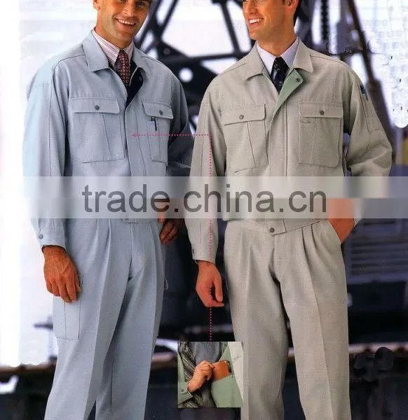 Custom High Quality Knitted Unisex Safety Overalls Used Workwear Factory photo-4