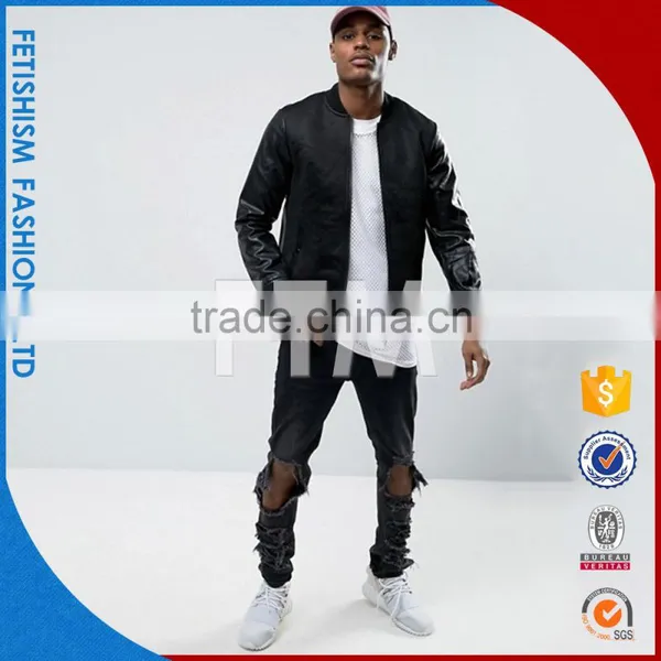 2017 Trend Spring Jacket Young Men Stand up Korean Handsome Slim New Casual Men PU Jacket photo-3