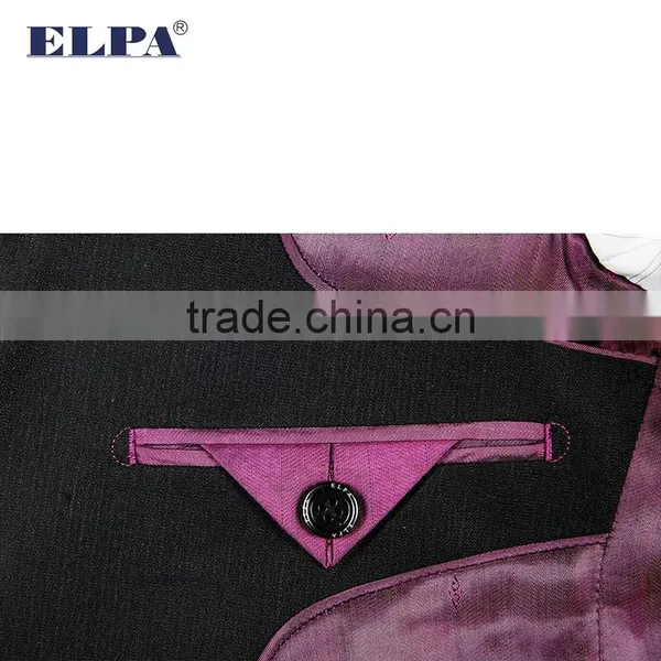ELPA NXB0075 Formal Designer Slimming Wholesale Black 3 Piece Kids Boys Suits photo-5