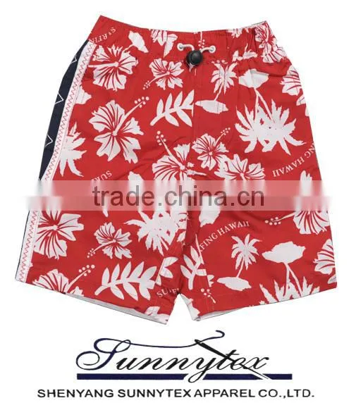 Mens Beach Wear Short Elastic Fabric and String at Waistband photo-2