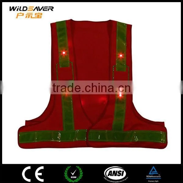 Nice Material LED Shirt Vest High Visibility Safe for Night Cleaning photo-5