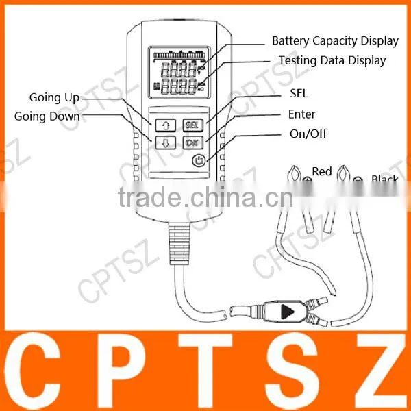 AE300 12v Digital Car Battery Capacity Analyzer photo-6