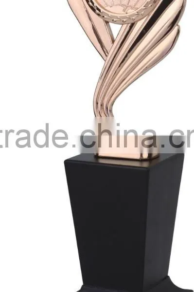 2016 High Quality Custom Wooden Base Metal Award Trophies photo-3