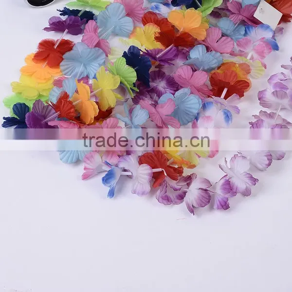 Hot Sale Hawaii Flower Necklaces Hula Lei Garland For Party Dance photo-4
