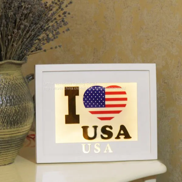 2017 New Product Wooden Framed Bedroom Decorative Lights