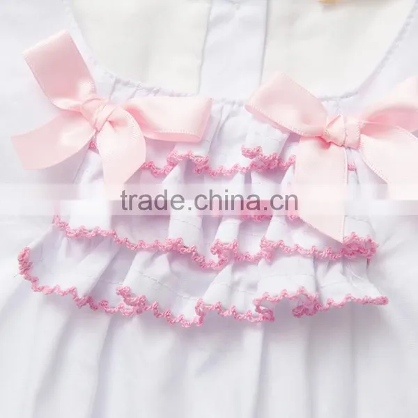 Custom Polka Dot Print Front Lace Sleeveless Undershirt for Girls photo-5
