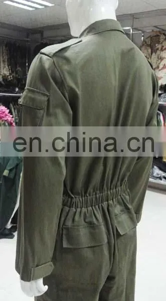 Hot Selling Olive Green 100% Cotton Professional Safety Coverall Workwear photo-6