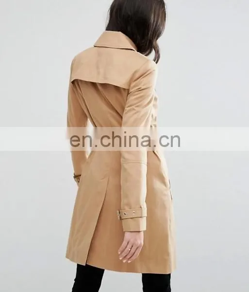 Ladies Fashion Women Long Dust Coats photo-3