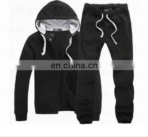 China Supplier 2016 Custom Hoodie Plus Thick Velvet Sports Men Suit Sweater+Pants (3 Colors) photo-2