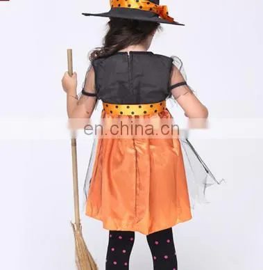 Child Halloween Witch Cos Play Costume Dress photo-2