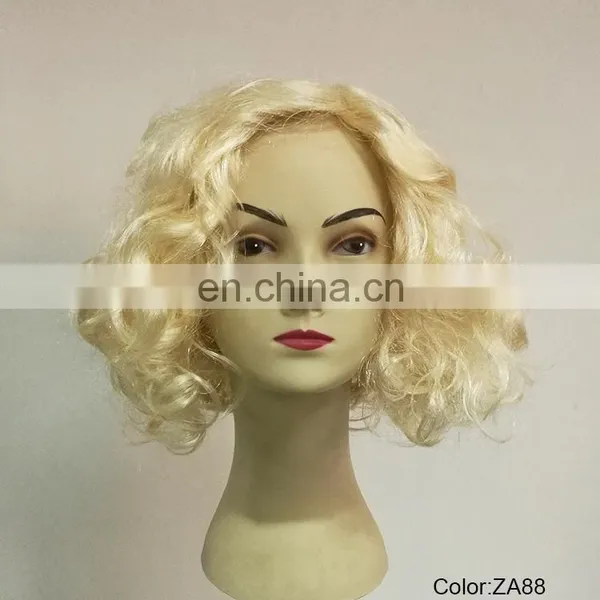 20s Retro Short Blond Diva Party Wigs P-W214