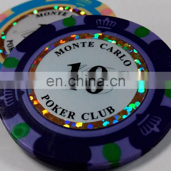 Custom Monte Carlo Plastic Poker Chips Token Coins photo-2