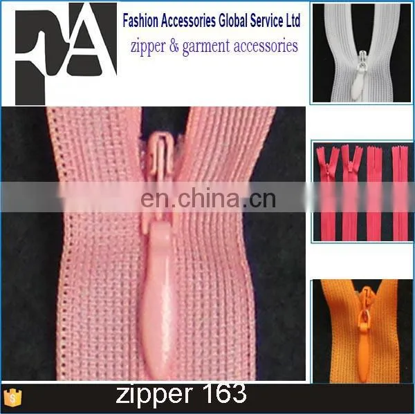 Wholesale Price Multi Color 3# Tear Drop Puller Invisible Zips