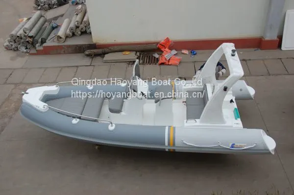 5.8m Inflatable Rib Boat With Teak Floor RIB580 With CE