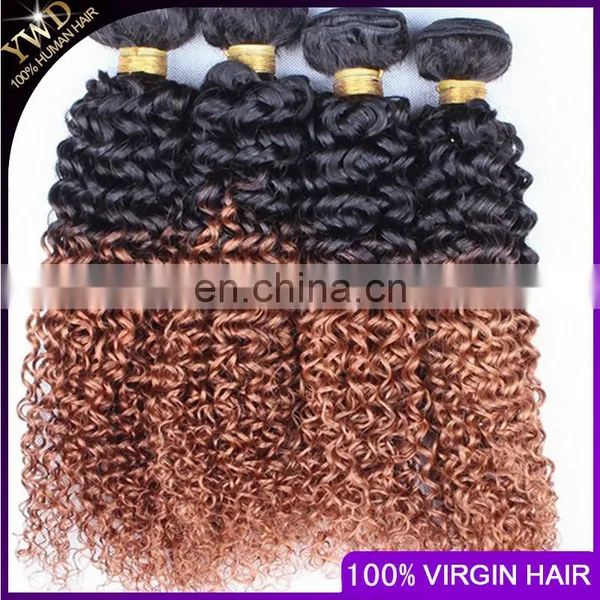 8A 3 Bundles 1B 30 Peruvian Virgin Hair Ombre Weave Cheap Ombre Peruvian Kinky Curly Virgin Hair Ombre Hair Extensions Two Tone photo-6