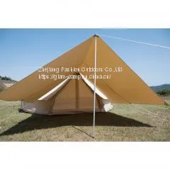 Bell Tent With Stove Jack,Awning Waterproof Canvas Tent Price Breathable Canvas Tent Manufacturer photo-2