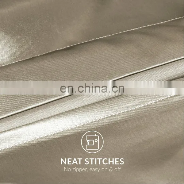 Professional Pilling Silky Smooth Breathable Polyester Durable Queen Satin Pillowcase photo-4
