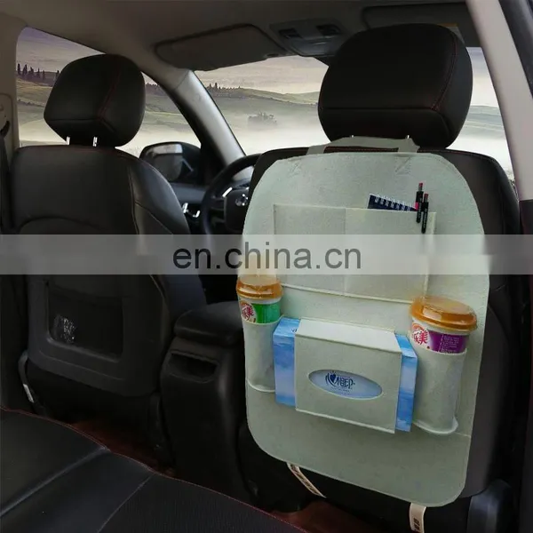 Multi Pockets Car Back Seat Organizer Felt Car Storage Bag for Car photo-3