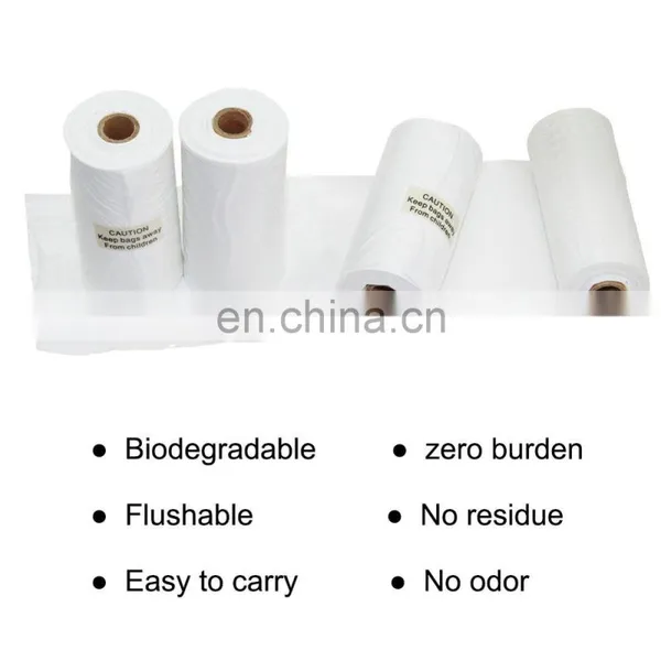 Eco-friendly Pet Flushable Biodegradable Poop Bags With Dispenser photo-3