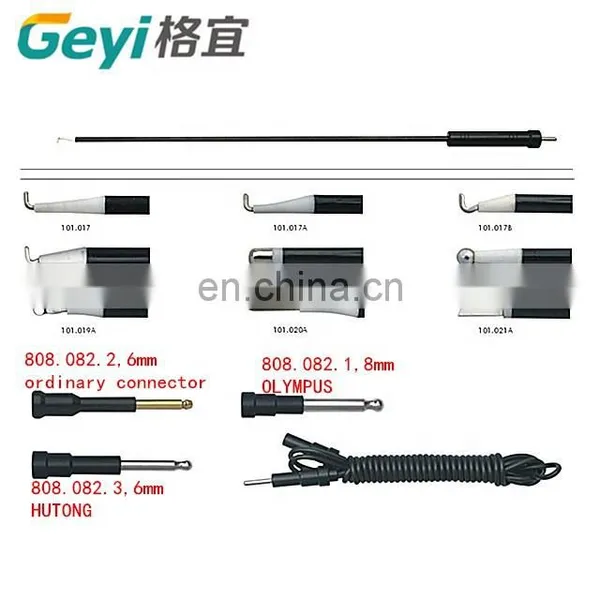 Geyi Laparoscopic Instruments Coagulation Instruments Monopolar Electrode L Hook Spatular Factory Direct photo-4