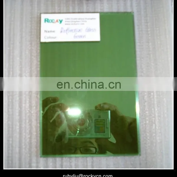 4mm 5mm 6mm Light French Green / Dark Green Reflective Glass With ISO, CCC and CE Certificate photo-3