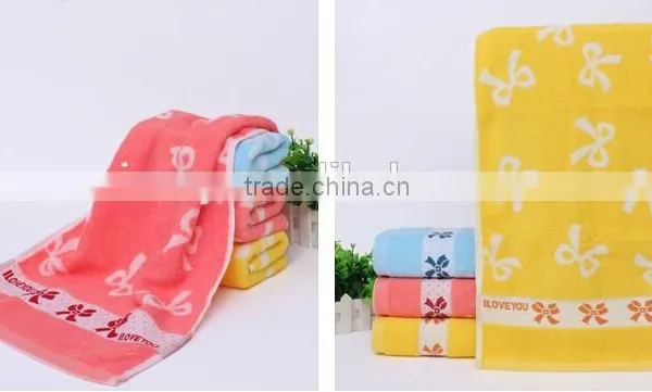 Bowknot Design 100% Cotton Wholesale Price Terry Baby Bath Towel / Customized Beach Towel photo-4