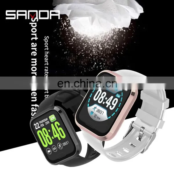 SANDA P30 Custom Message Reminder Heart Rate Monitor Oem Android Smart Watch for Ladies photo-2