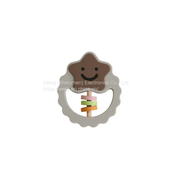 Baby Wooden Star Bed Rattles Toys Teether photo-5