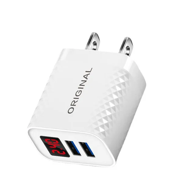 Good Quality LED Fast Charger 2 Port Quick Charger 2.1a Usb Charger for IPhone 11 12 13 photo-4