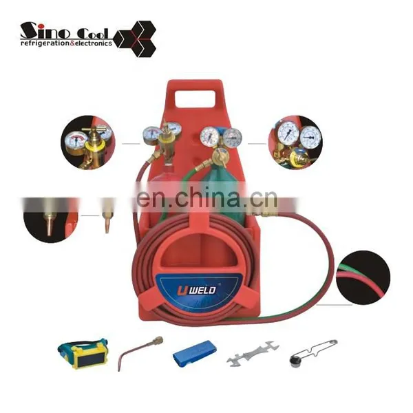 Equipamiento de soldadura. Soplete portátil de soldadura y corte de oxígeno y acetileno, kit de depósito UW-1515A photo-2