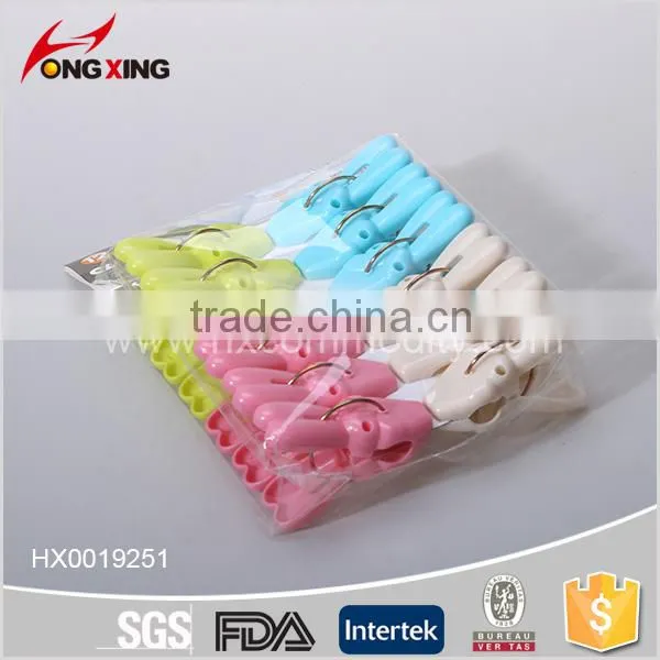 12pcs V Design Assorted Plastic Color Clothes Clips Pegs Supplier's Choice photo-6