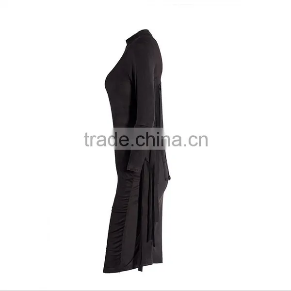 Woman Fashion Dress Personality Tassel Bandage Dress Long Sleeve Evening Dress photo-5