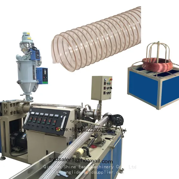 SHINE EAST Flexible PU TPU Suction Hose Prodcution Line Plastic Ventilation Pipe Making Machine photo-2