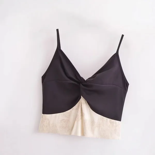 Lazy Vacation Style Retro Patchwork V-neck Camisole Dress for Women's Summer Temperament, Slimming A-line Long Skirt photo-3