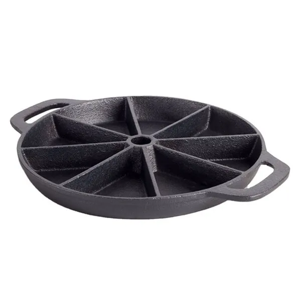 High Quality Oil Plant 8 Holes Pre-Seasoned Cast Iron Bakeware Pan Nonstick Cake Pan Custom With Handle