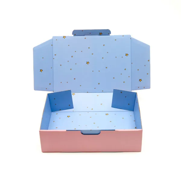 Custom Pink Logo Printing Corrugated Gift Mailer Box Special Design Cost Saving Mailer Box photo-5