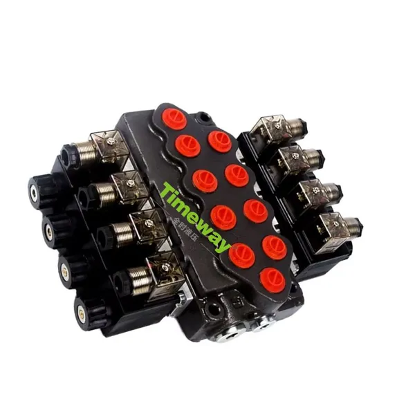 Hydraulic Parts High Working Pressure SD5 Electric Hydraulic 4 Lever Solenoid Control Valve 1 Year Warranty photo-3