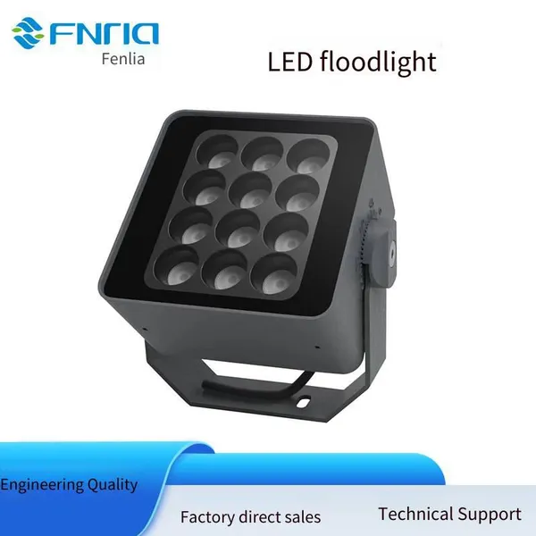 Led Outdoor Waterproof Square High-power Floodlights 24w, 48w, 72w, Monochromatic and Full-color With 512 Control photo-3