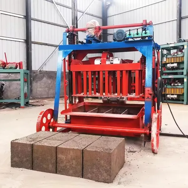 Single-phase Mobile Pallet-free Cement Block Making Machine With Interchangeable Molds photo-5