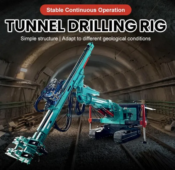 Hydraulic Diesel Tunnel and Mine Underground Anchor Rod Drilling Rig With Engine Pump Motor
