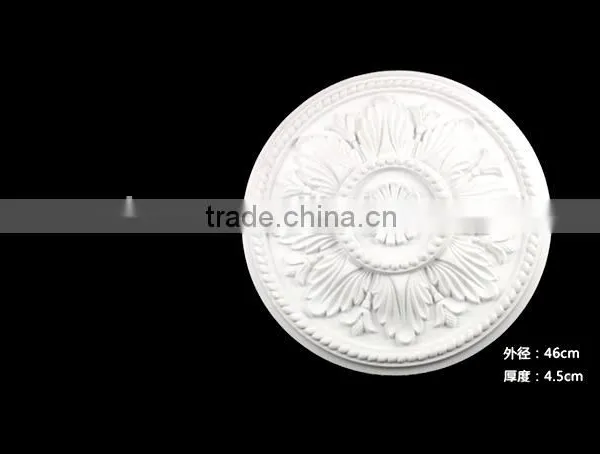 Cheap PU Ceiling Medallion / Ceiling Rose for Home Decoration photo-2