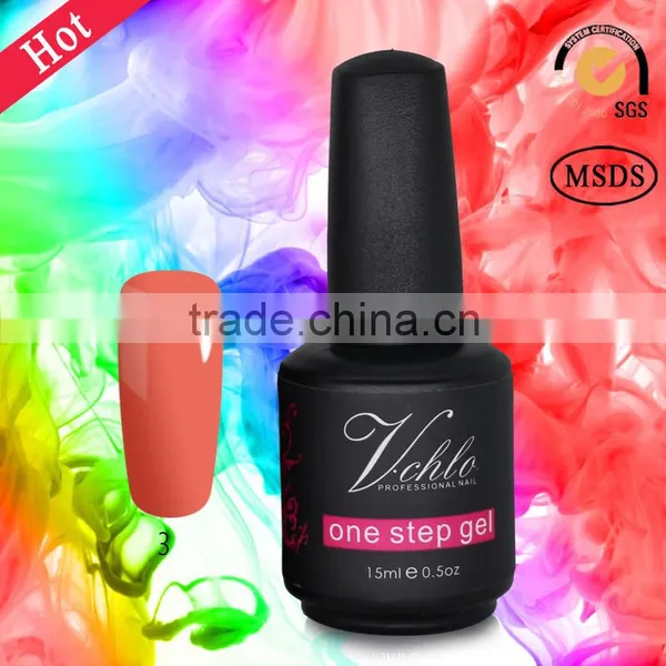 China Glaze 3 in 1 One Step Fashion Nail uv Gel/gel Polish With Cheap Price photo-2